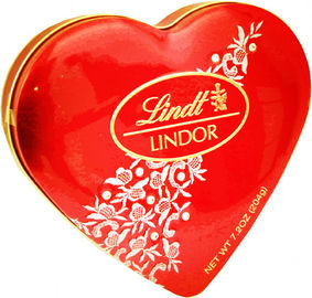 Porcellana Colori il contenitore di latta di forma del cuore per Candy/dolce/il cioccolato/biscotti fornitore