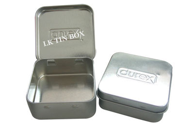 Porcellana Il piccolo metallo quadrato impresso inscatola la stampa di Boxe per il sesso sicuro del preservativo di Durex fornitore